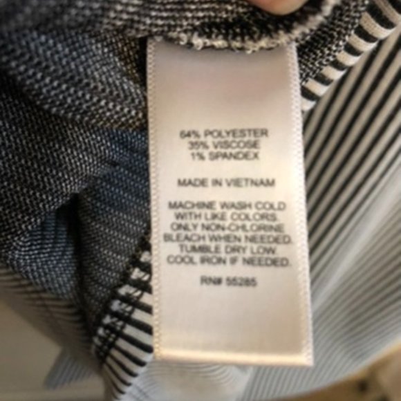 Express Tie Front Soft Striped Top M - Picture 4 of 11